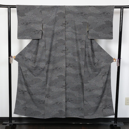 Japanese kimono used <komon>-size M silk 100% silk /T56