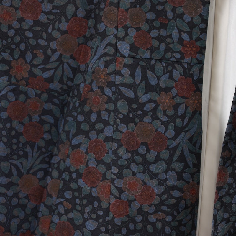 Japanese kimono used <tsumugi>-size S silk 100% silk /T58