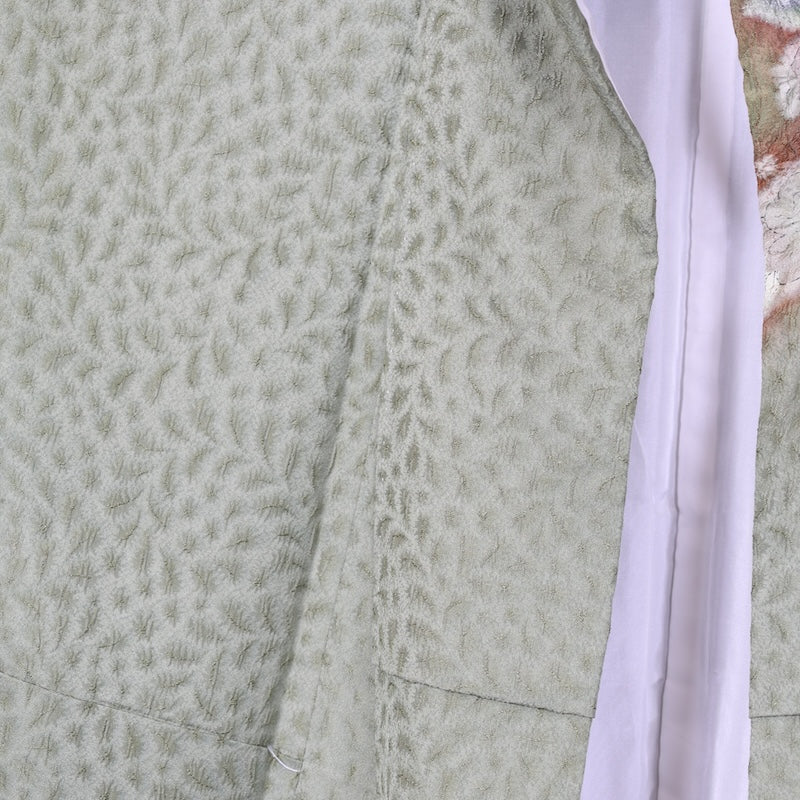 Japanese kimono used <houmongi>-size L silk 100% silk /T60