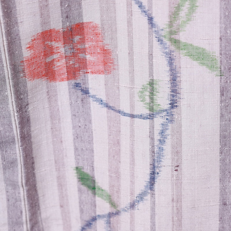 Japanese kimono used <tsumugi>-size M silk 100% silk /T62