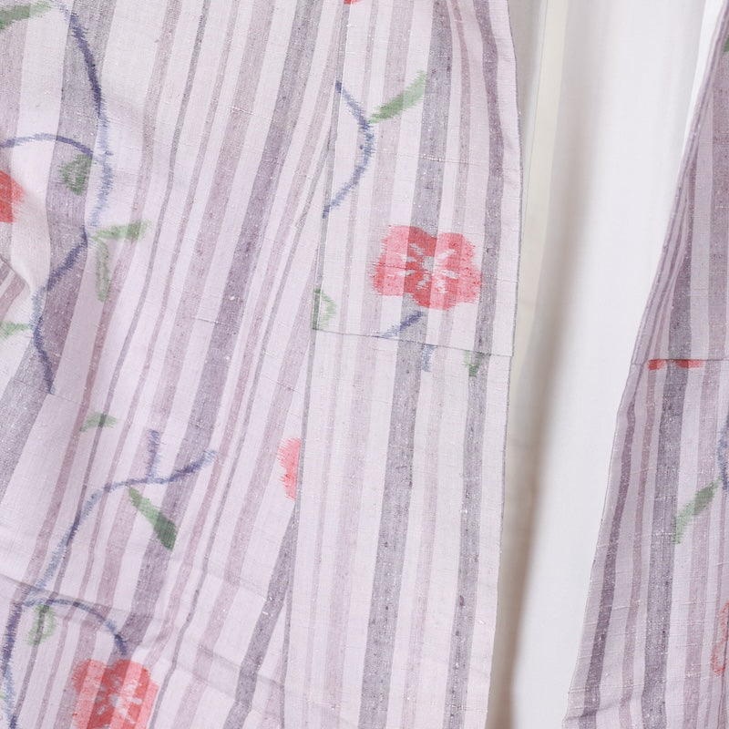 Japanese kimono used <tsumugi>-size M silk 100% silk /T62