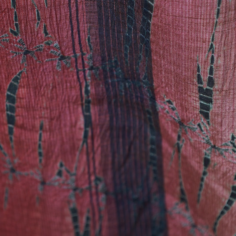 apanese kimono New<tsumugi>-size L silk 100% silk /T68
