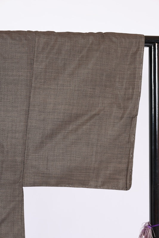 Japanese Men's kimono,haori 2piece set Unused Lsize silk 100% /T685