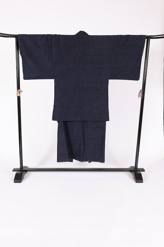 Japanese Men's kimono,haori 2piece set Unused Lsize silk 100% /T684