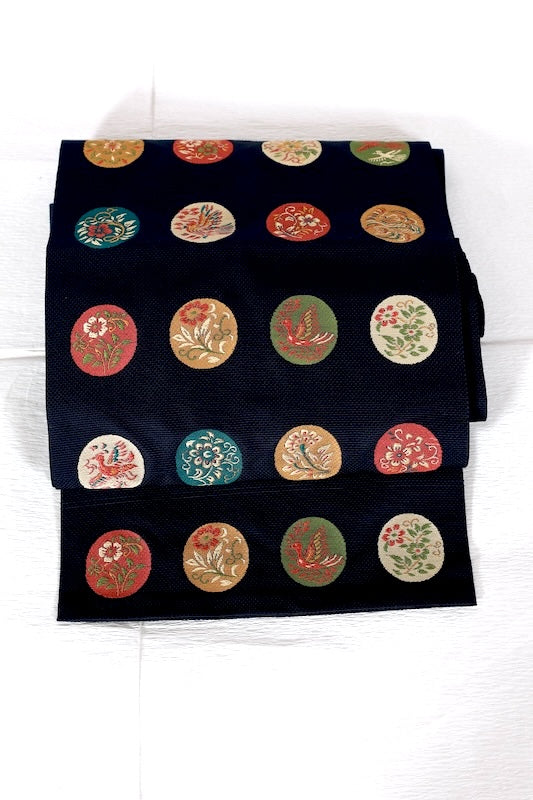 Used sash belt (nagoya-obi) 100% silk /A379