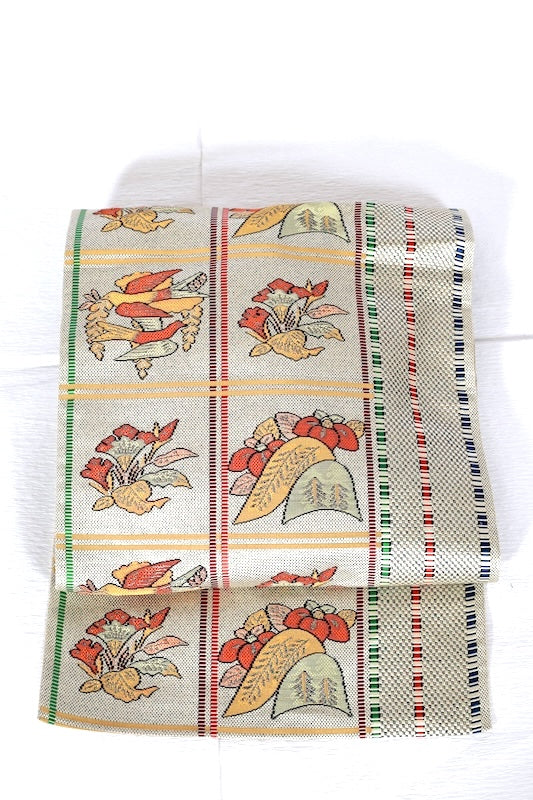 Used sash belt (nagoya-obi) 100% silk /A377