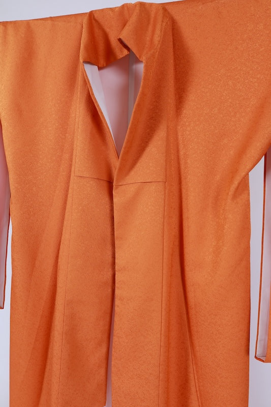 Japanese kimono used <Iromuzi> Msize silk 100% /T679