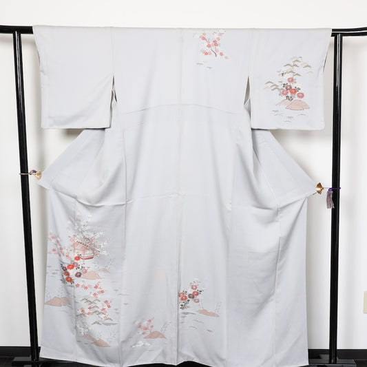 Japanese kimono(Houmongi)L Size 100%silk A15