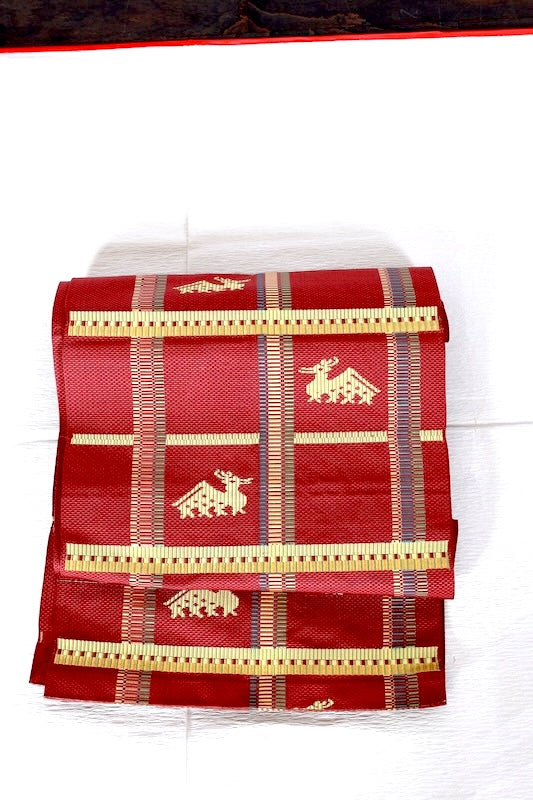 Used sash belt (nagoya-obi) 100% silk /A333