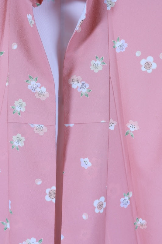 Japanese kimono used <Komon> Lsize polyester /T674
