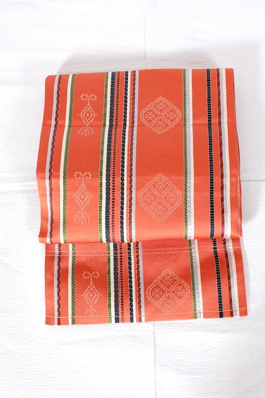 Used sash belt (nagoya-obi) tetoron /A368