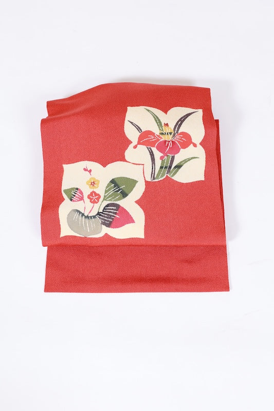 Japanese used sash belt (nagoya-obi) 100% silk /B1113