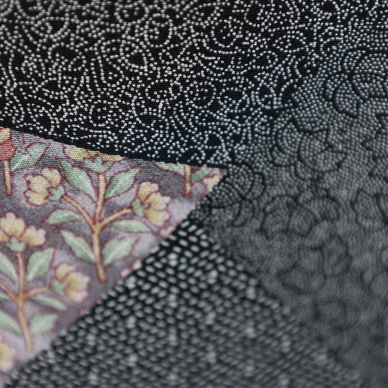 Japanese kimono used <komon>-size M silk 100% silk /T96