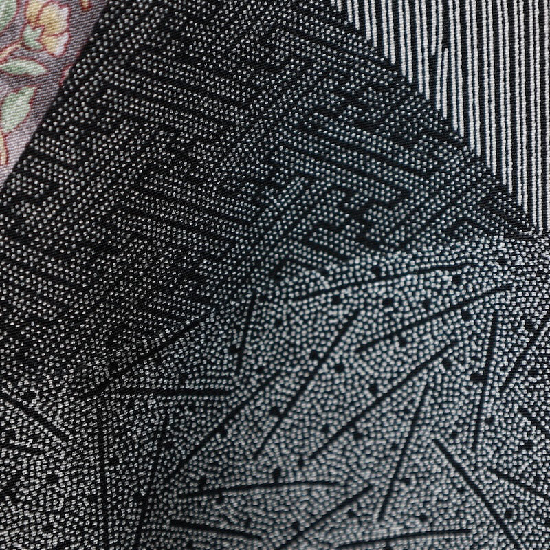 Japanese kimono used <komon>-size M silk 100% silk /T96