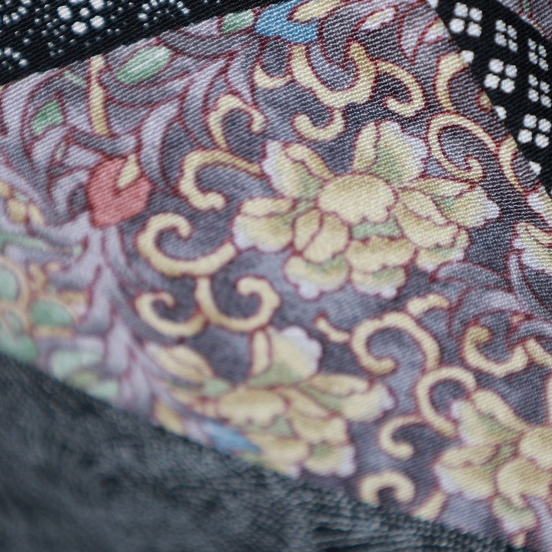 Japanese kimono used <komon>-size M silk 100% silk /T96