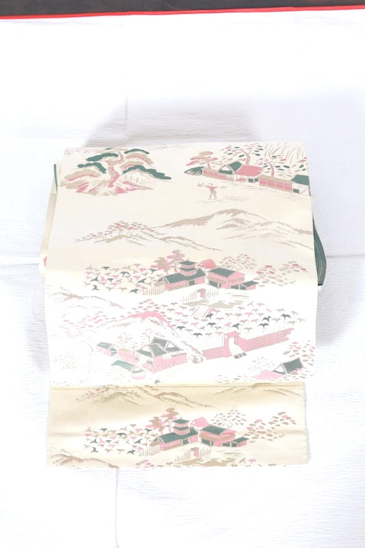 Used sash belt (nagoya-obi) 100% silk /A365