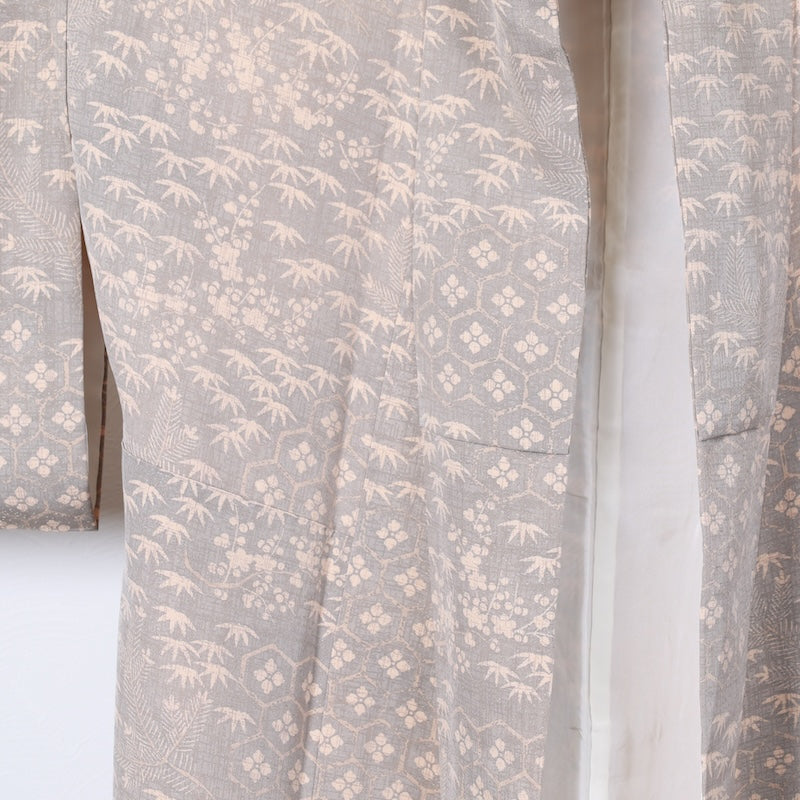 Japanese kimono used <Komon> Msize silk 100% /T98