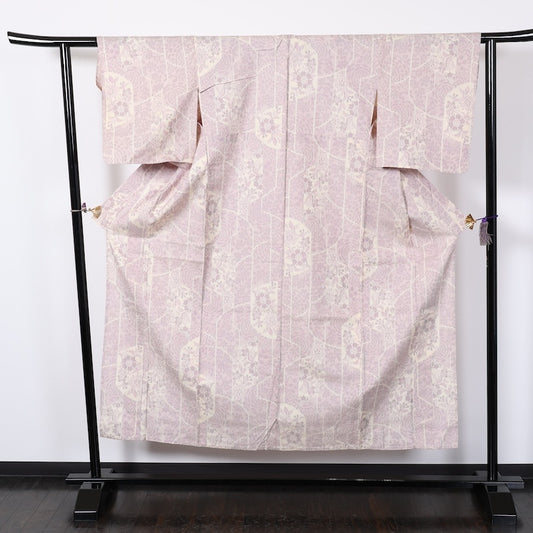 used Japanese kimono (tsumugi) M Size 100%silk/A3