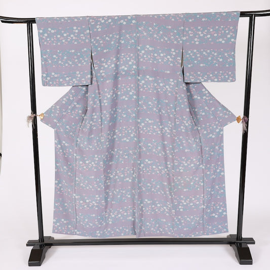 Japanese kimono Unused <Komon> Msize silk 100% /D003