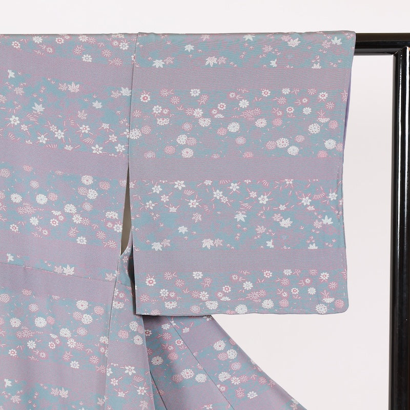 Japanese kimono Unused <Komon> Msize silk 100% /D003