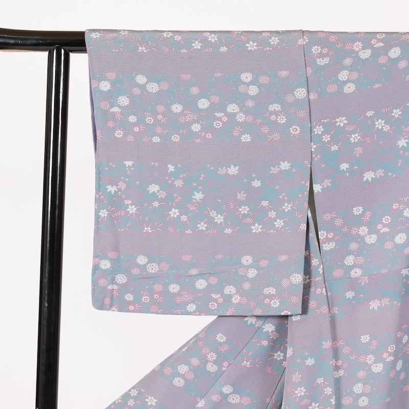 Japanese kimono Unused <Komon> Msize silk 100% /D003