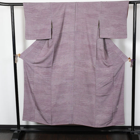 Japanese kimono used <komon>-size M silk 100% silk /T81