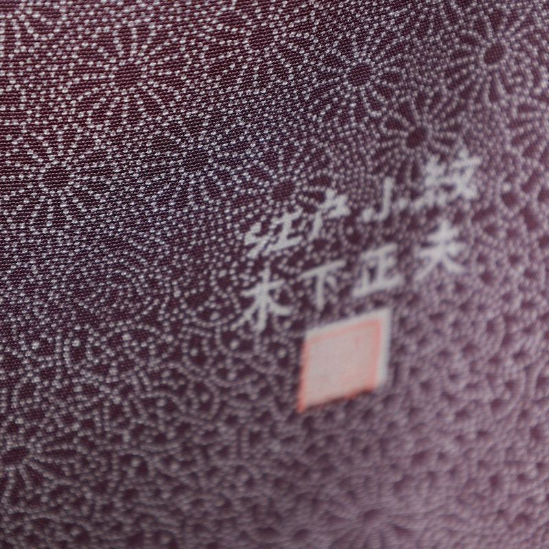 Japanese kimono used <komon>-size M silk 100% silk /T81