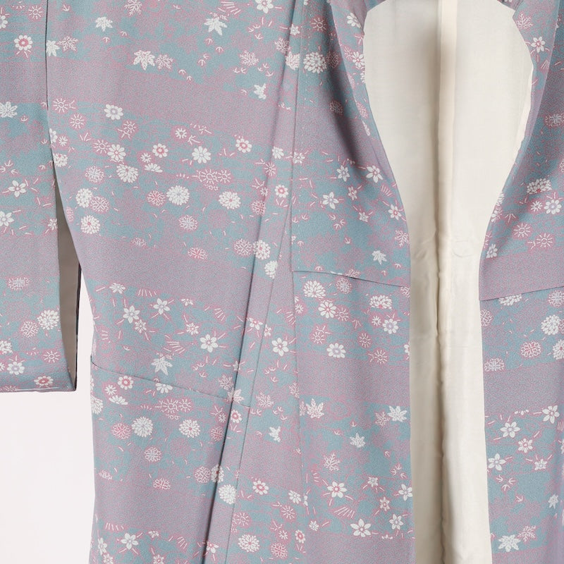 Japanese kimono Unused <Komon> Msize silk 100% /D003