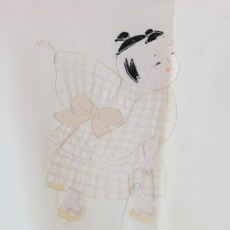 Wear under the kimono undershirt(Nagazyuban) M-size 100%silk / 1408