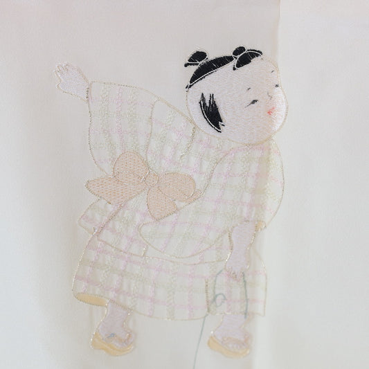 Wear under the kimono undershirt(Nagazyuban) M-size 100%silk / 1408