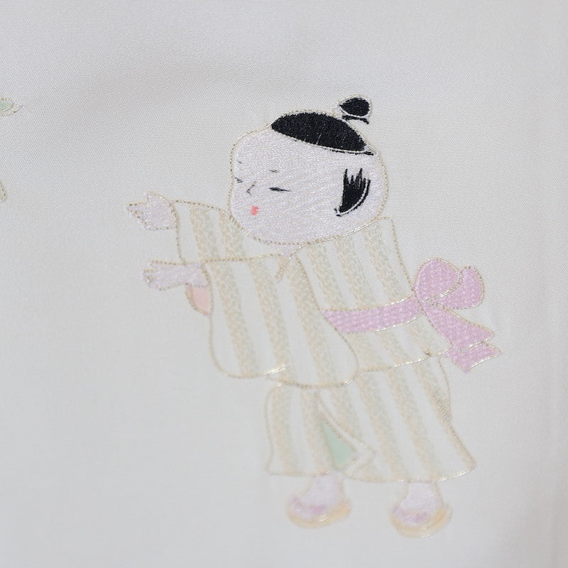 Wear under the kimono undershirt(Nagazyuban) M-size 100%silk / 1408