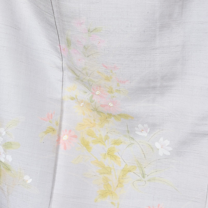 Japanese kimono New <houmongi>-size M silk 100% silk /T85