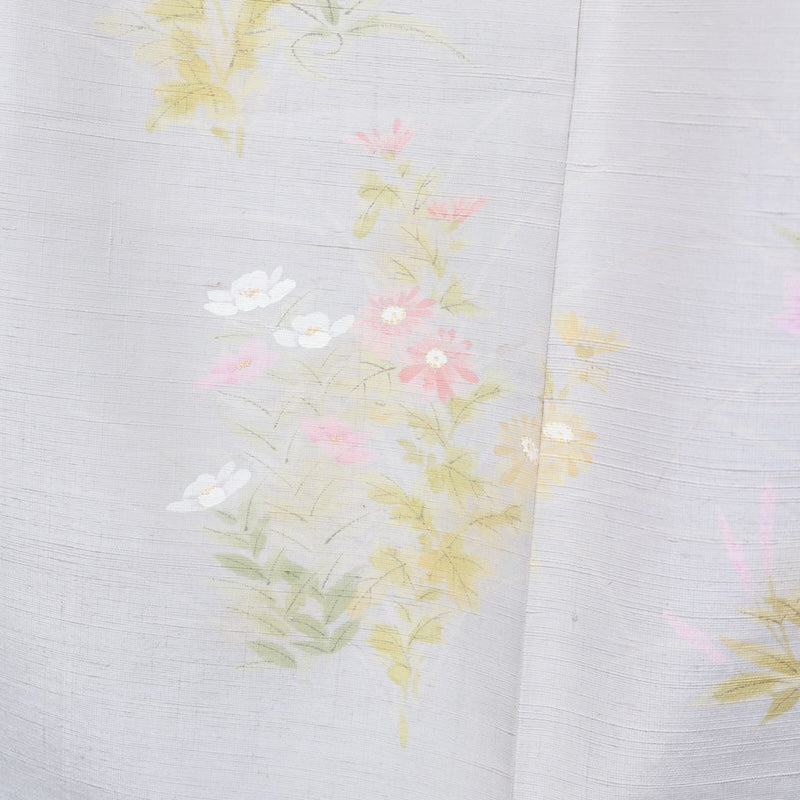 Japanese kimono New <houmongi>-size M silk 100% silk /T85