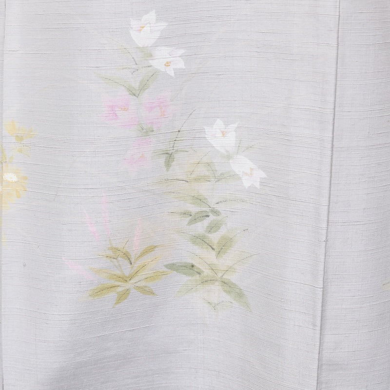 Japanese kimono New <houmongi>-size M silk 100% silk /T85