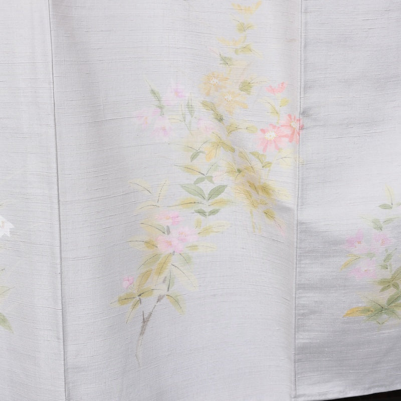 Japanese kimono New <houmongi>-size M silk 100% silk /T85