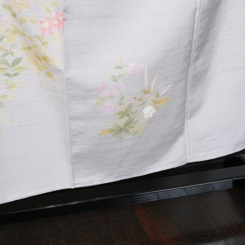 Japanese kimono New <houmongi>-size M silk 100% silk /T85