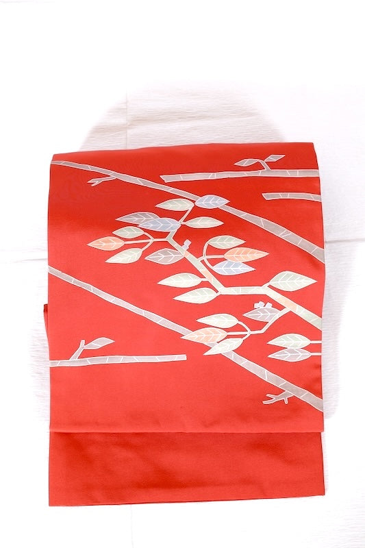 Used sash belt (nagoya-obi) tetoron /A355