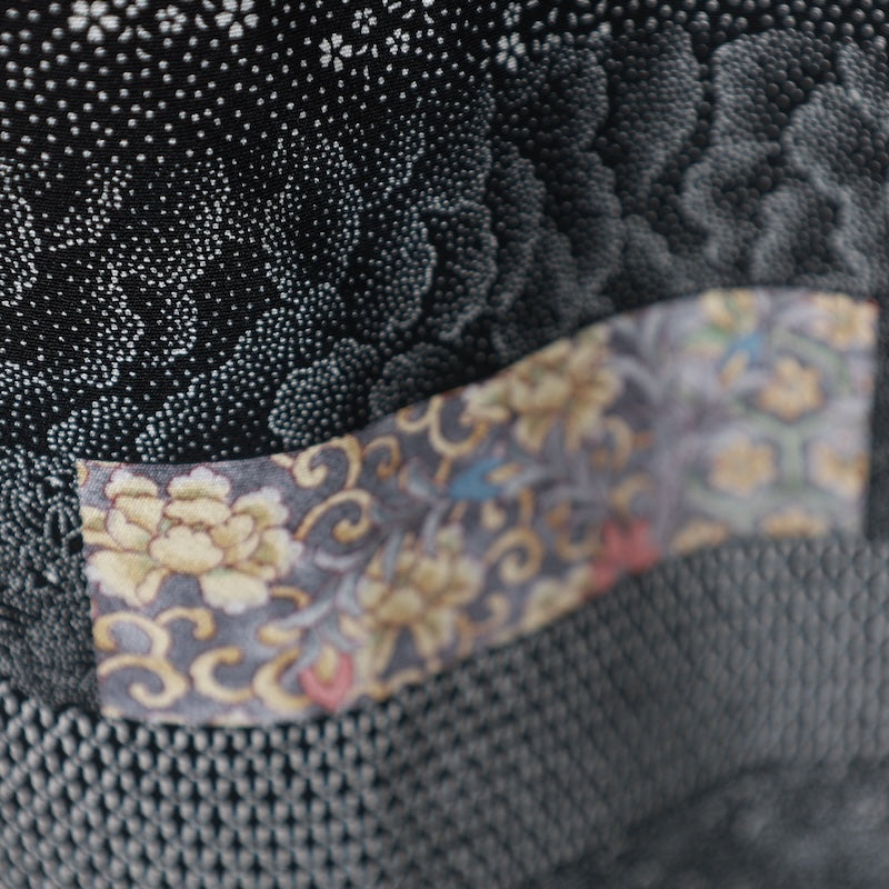 Japanese kimono used <komon>-size M silk 100% silk /T90