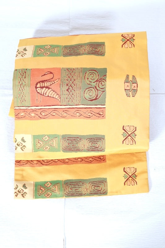 Used sash belt (nagoya-obi) 100% silk /A346