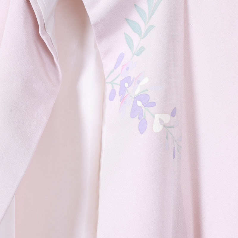 Japanese kimono New <houmongi>-size L silk 100% silk /T88