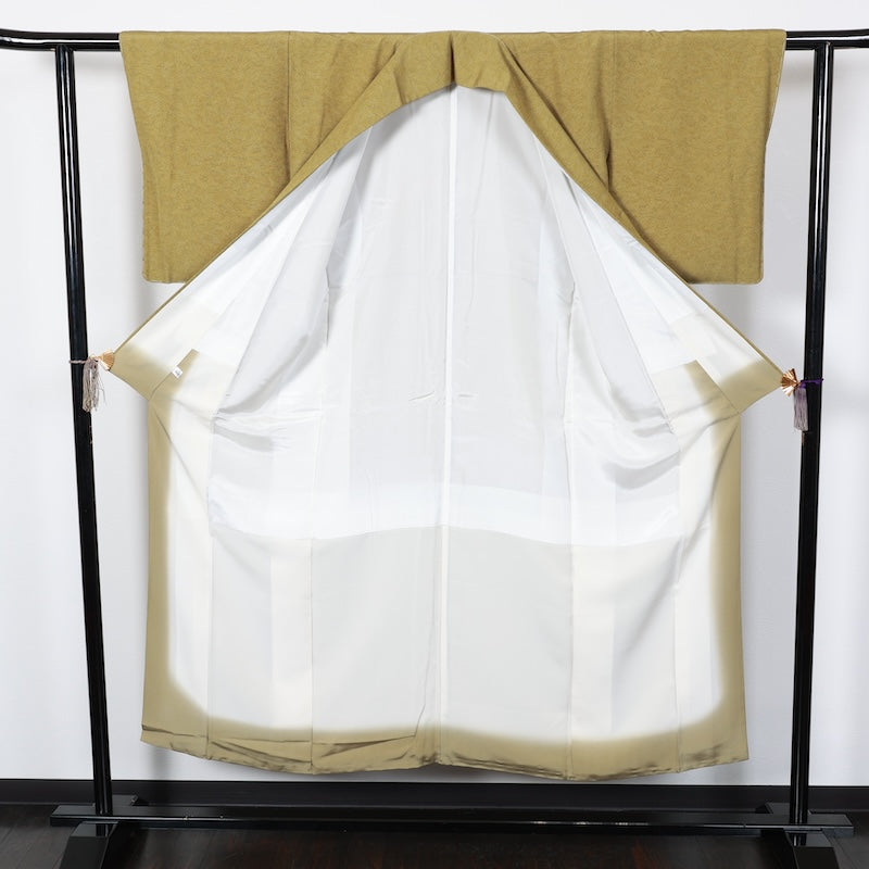 Japanese kimono New <komon>-size S silk 100% silk /T91