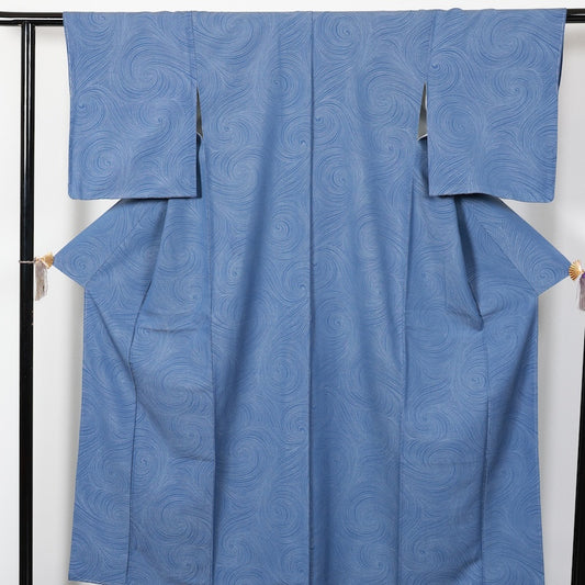 Japanese kimono New <komon>-size M silk 100% silk /T83