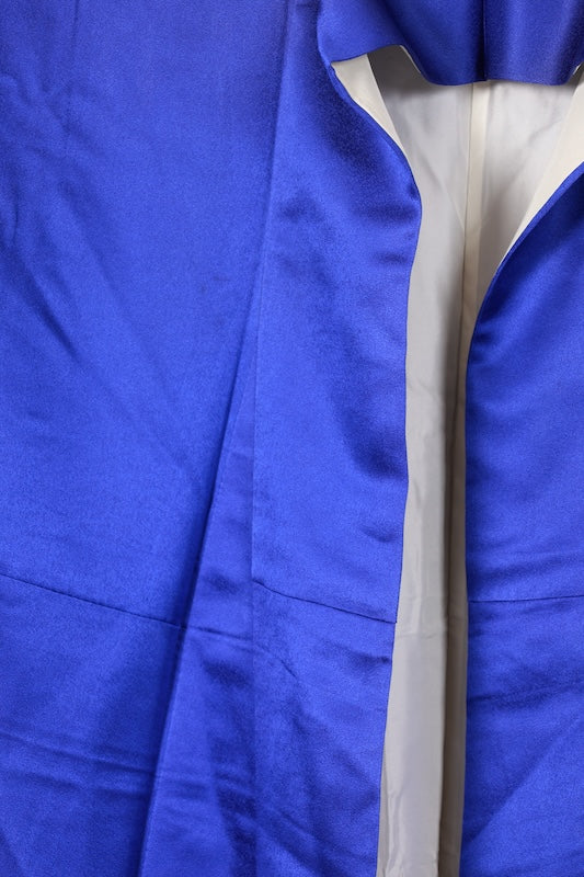 Houmongi kimono Shades of blue flower pre-owned /R580