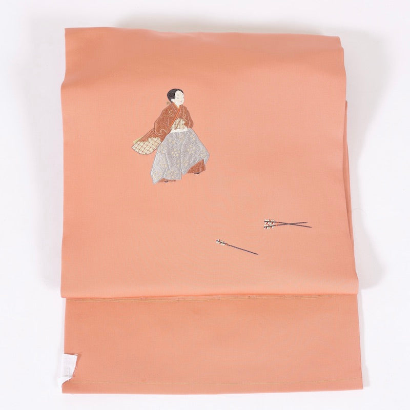 Used sash belt (Nagoya-obi) 100% silk / 1428