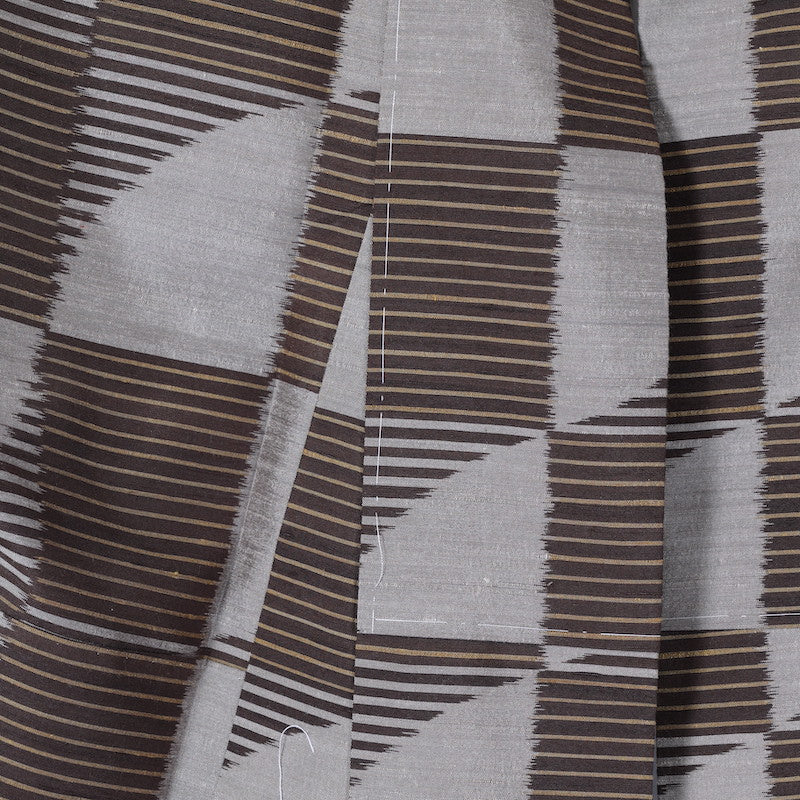 kimono (Tsumugi) L-size 100% silk / C1