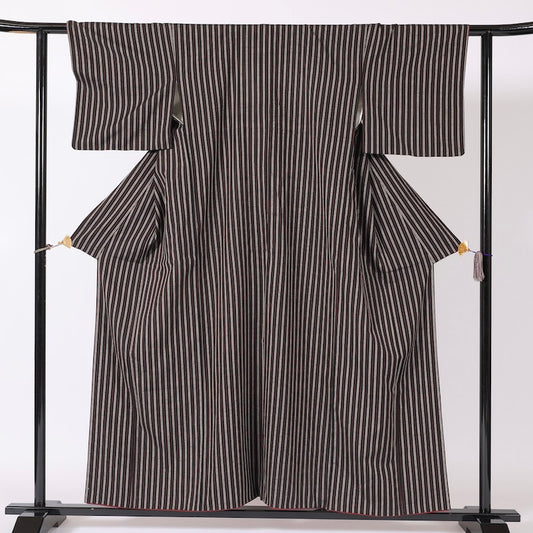 kimono (Tsumugi) M-size 100% silk / C5