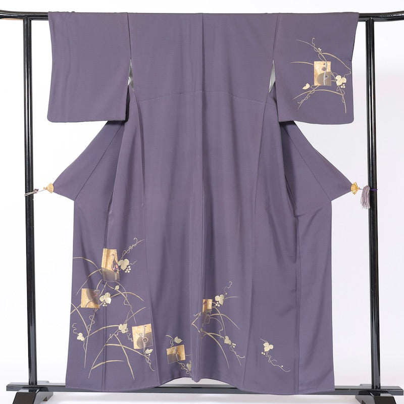 kimono (Houmongi) M-size 100% silk / C6