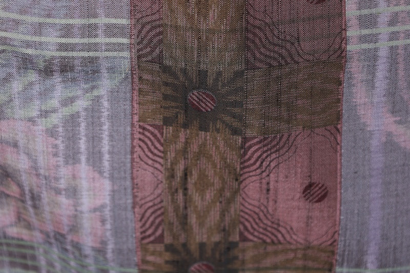 Japanese kimono used <houmongi> Msize silk 100% /T116