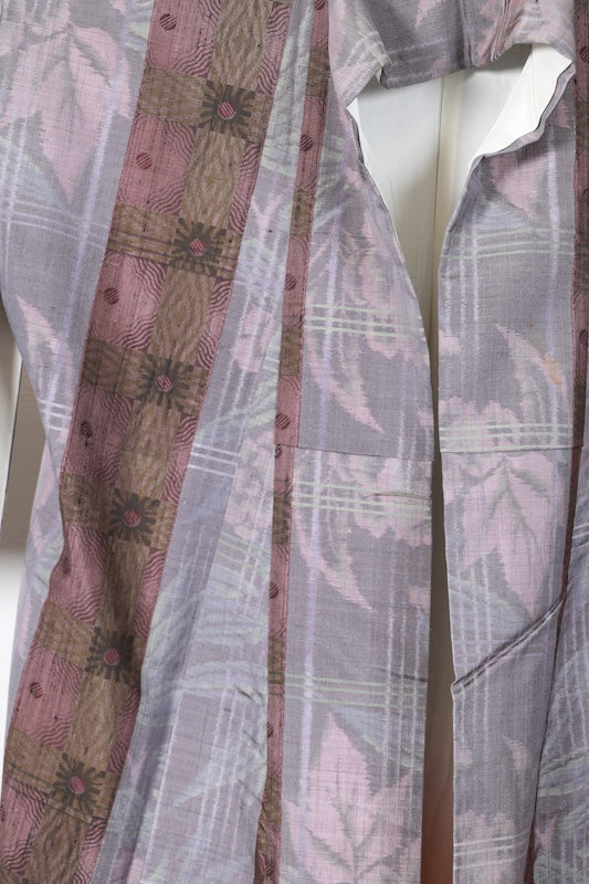 Japanese kimono used <houmongi> Msize silk 100% /T116