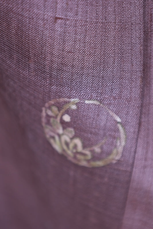 Japanese kimono used <houmongi> Msize silk 100% /T117
